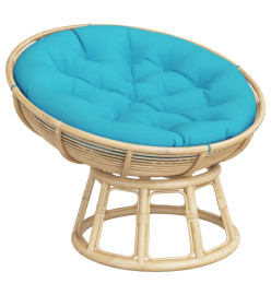 Coussin rond turquoise Ø 100 x11 cm tissu oxford