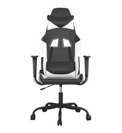 Chaise de jeu Noir et blanc Similicuir