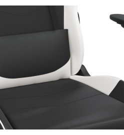 Chaise de jeu Noir et blanc Similicuir