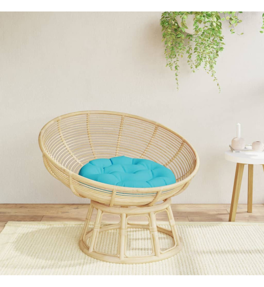 Coussin rond turquoise Ø 60 x11 cm tissu oxford Coussin rond turquoise Ø 60 x11 cm tissu oxford