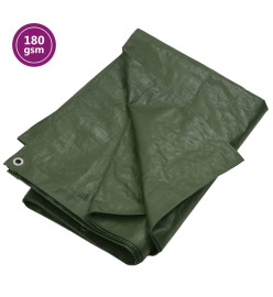 Bâche 180 g/m² 8x8 m Vert PEHD