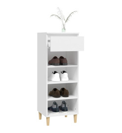 Armoire à chaussures Blanc 40x36x105 cm Bois d'ingénierie