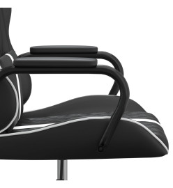 Chaise de jeu Noir et blanc Similicuir