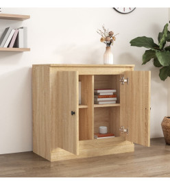 Buffet chêne sonoma 70x35,5x67,5 cm bois d'ingénierie