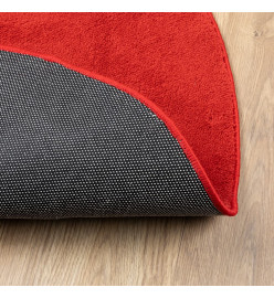 Tapis OVIEDO à poils courts rouge Ø 160 cm
