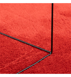 Tapis OVIEDO à poils courts rouge Ø 160 cm