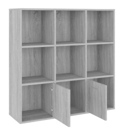 Armoire à livres Sonoma gris 98x30x98 cm