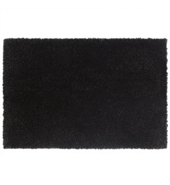 Tapis de porte noir 40x60 cm fibre de coco touffeté