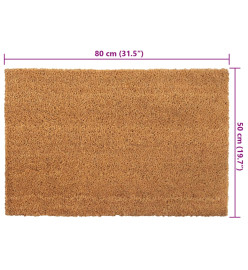 Tapis de porte naturel 50x80 cm fibre de coco touffeté