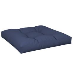 Coussin de palette bleu marine 70x70x12 cm tissu