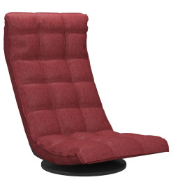 Chaise de sol pivotante Rouge bordeaux Tissu