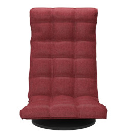 Chaise de sol pivotante Rouge bordeaux Tissu