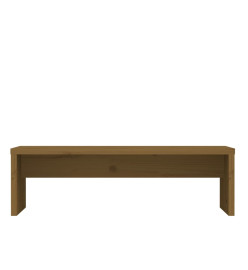 Support de moniteur Marron miel 50x27x15 cm Bois de pin solide