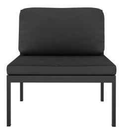 Salon de jardin 5 pcs avec coussins Aluminium Anthracite