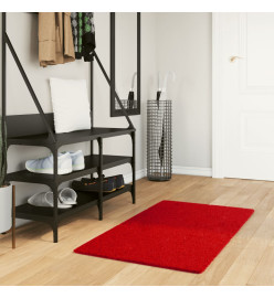 Tapis OVIEDO à poils courts rouge 60x110 cm