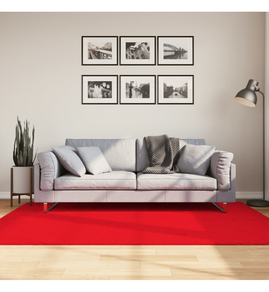 Tapis OVIEDO à poils courts rouge 140x200 cm Tapis OVIEDO à poils courts rouge 140x200 cm