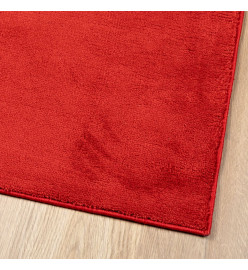 Tapis OVIEDO à poils courts rouge 140x200 cm