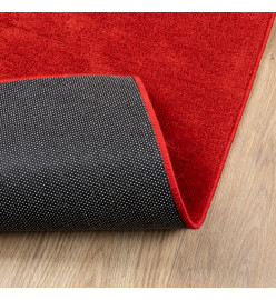 Tapis OVIEDO à poils courts rouge 140x200 cm