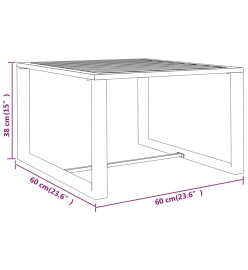 Salon de jardin 5 pcs avec coussins Aluminium Anthracite