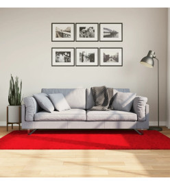 Tapis OVIEDO à poils courts rouge 100x200 cm