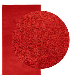 Tapis OVIEDO à poils courts rouge 80x150 cm