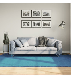 Tapis OVIEDO à poils courts turquoise 160x230 cm