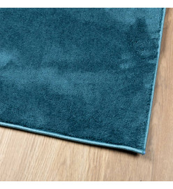Tapis OVIEDO à poils courts turquoise 160x230 cm