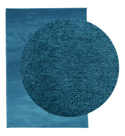 Tapis OVIEDO à poils courts turquoise 300x400 cm