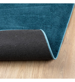 Tapis OVIEDO à poils courts turquoise 300x400 cm