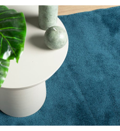 Tapis OVIEDO à poils courts turquoise 300x400 cm