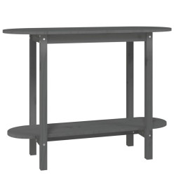 Table console Gris 110x40x80 cm Bois massif de pin