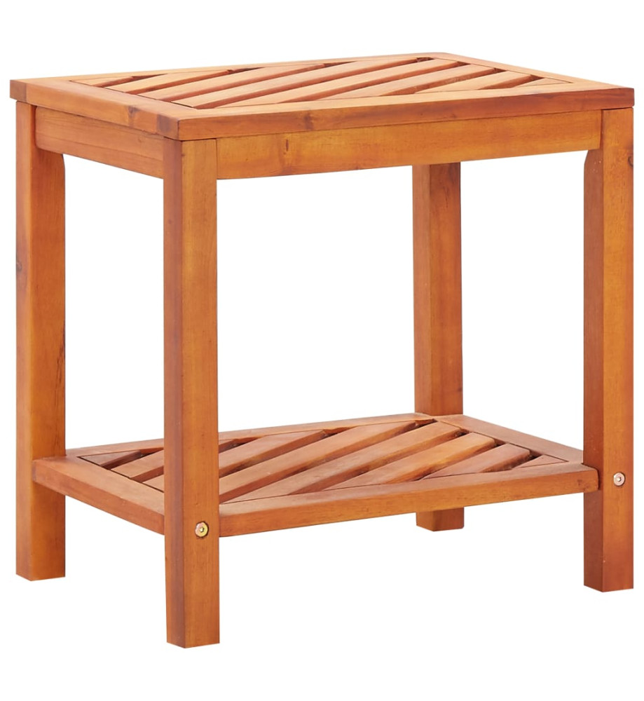 Table d'appoint Bois d'acacia massif 45 x 33 x 45 cm