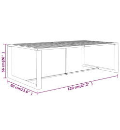 Salon de jardin 5 pcs avec coussins Aluminium Anthracite