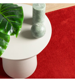 Tapis OVIEDO à poils courts rouge 80x200 cm
