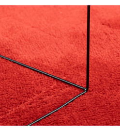Tapis OVIEDO à poils courts rouge 80x200 cm