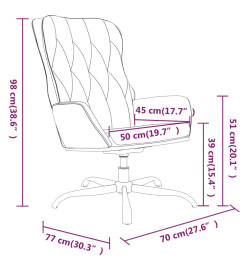 Chaise de relaxation avec repose-pied Noir Similicuir