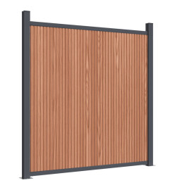 Panneau de clôture marron 1045x186 cm WPC