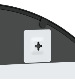 Miroir mural noir 80x140 cm arche fer
