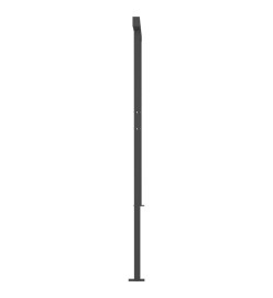 Auvent manuel rétractable avec poteaux 5x3,5 m Anthracite