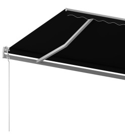 Auvent manuel rétractable sur pied 500x350 cm Anthracite