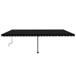 Auvent manuel rétractable sur pied 600x350 cm Anthracite