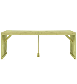 Table de jardin 220x101,5x80 cm Bois de pin imprégné