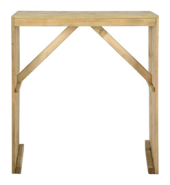 Table de bar 100x60x110 cm Bois de pin imprégné