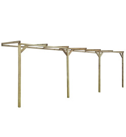 B-Stock Pergola inclinée 2x6x2,2 m Bois massif de pin imprégné