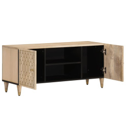 Meuble TV 105x33x46 cm Bois massif de manguier