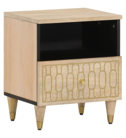 Tables de chevet 2 pcs 40x33x46 cm Bois de manguier solide