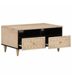Table basse 80x54x40 cm bois de manguier massif