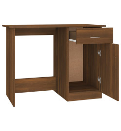 Bureau Chêne marron 100x50x76 cm Bois d'ingénierie