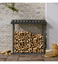 Support pour bois de chauffage Gris 108x64,5x110 cm Bois de pin