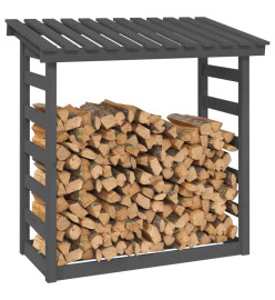 Support pour bois de chauffage Gris 108x64,5x110 cm Bois de pin